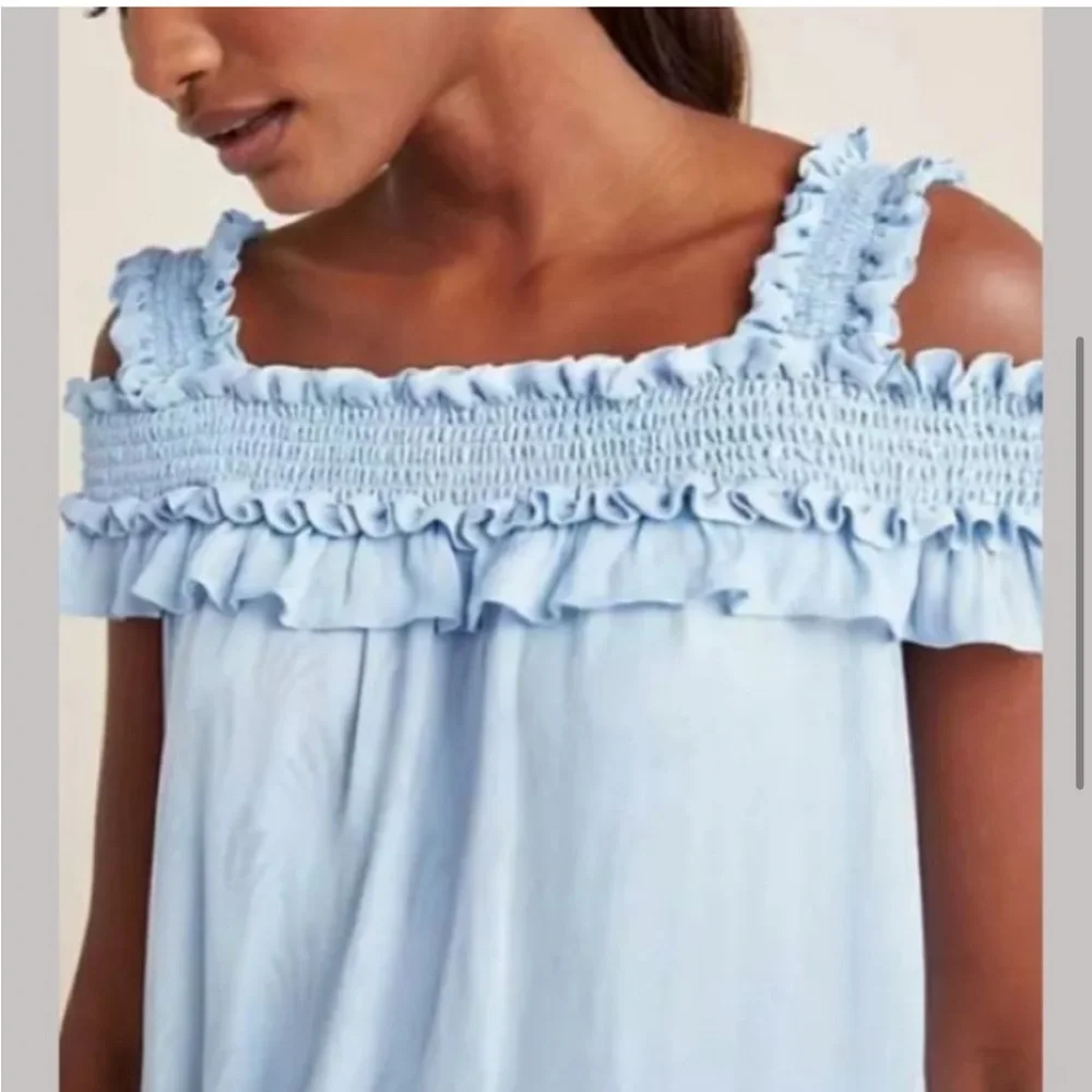 Anthropologie Fin Open Shoulder Too Size Medium - Picture 2 of 11
